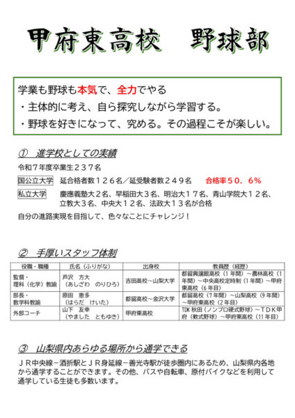 野球部紹介のサムネイル